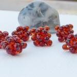Red small Beaded Beads Lamp..