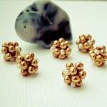 Golden Beaded Beads(6) Hand..