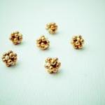 Golden Beaded Beads(6) Hand..