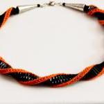 Statement Black Orange spir..
