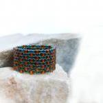 Cedar textured band ring Be..