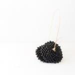 Black swan long dangle earr..