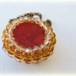 Summer Red Coral Pendant. V..