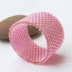 Custom Band Ring. Pink Rose..