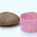 Custom Band Ring. Pink Rose..