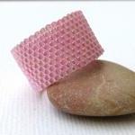 Custom Band Ring. Pink Rose..