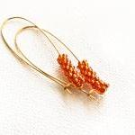 Burnt orange chic earrings...