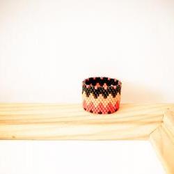 Southwest Native American band ring.Tribal geometric zig zag pattern. Custom ring