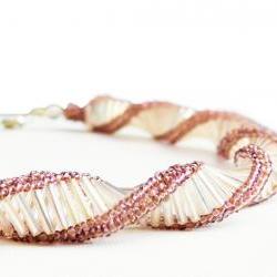 Amethyst crystal Statement Choker. Beadwoven necklace Rustic wedding. February trends