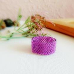 Phlox Purple Custom Band ring. Valentines gift idea. fashion jewelry