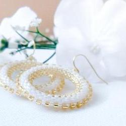 Winter Wedding hoop earrings.tbteam spteam stylistteam