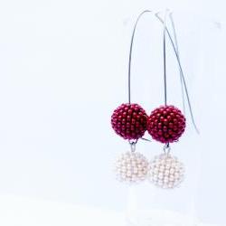 White dark chocolate truffle earrings, Food Jewelry. taste test. tbteam April trends